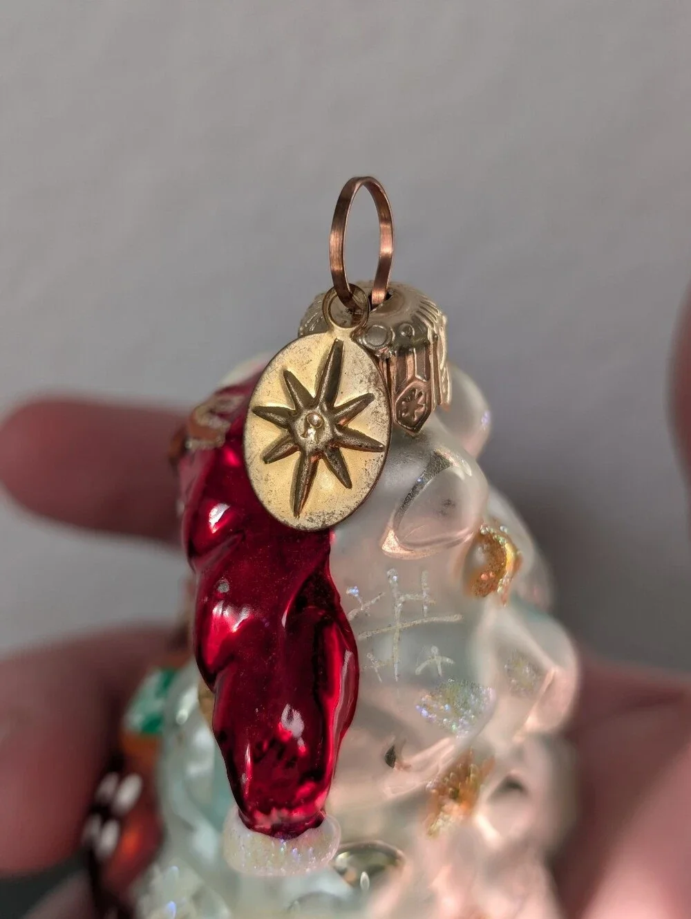 Radko DASH-HER Flying Reindeer Dasher Glass Christmas Ornament 00-991-0